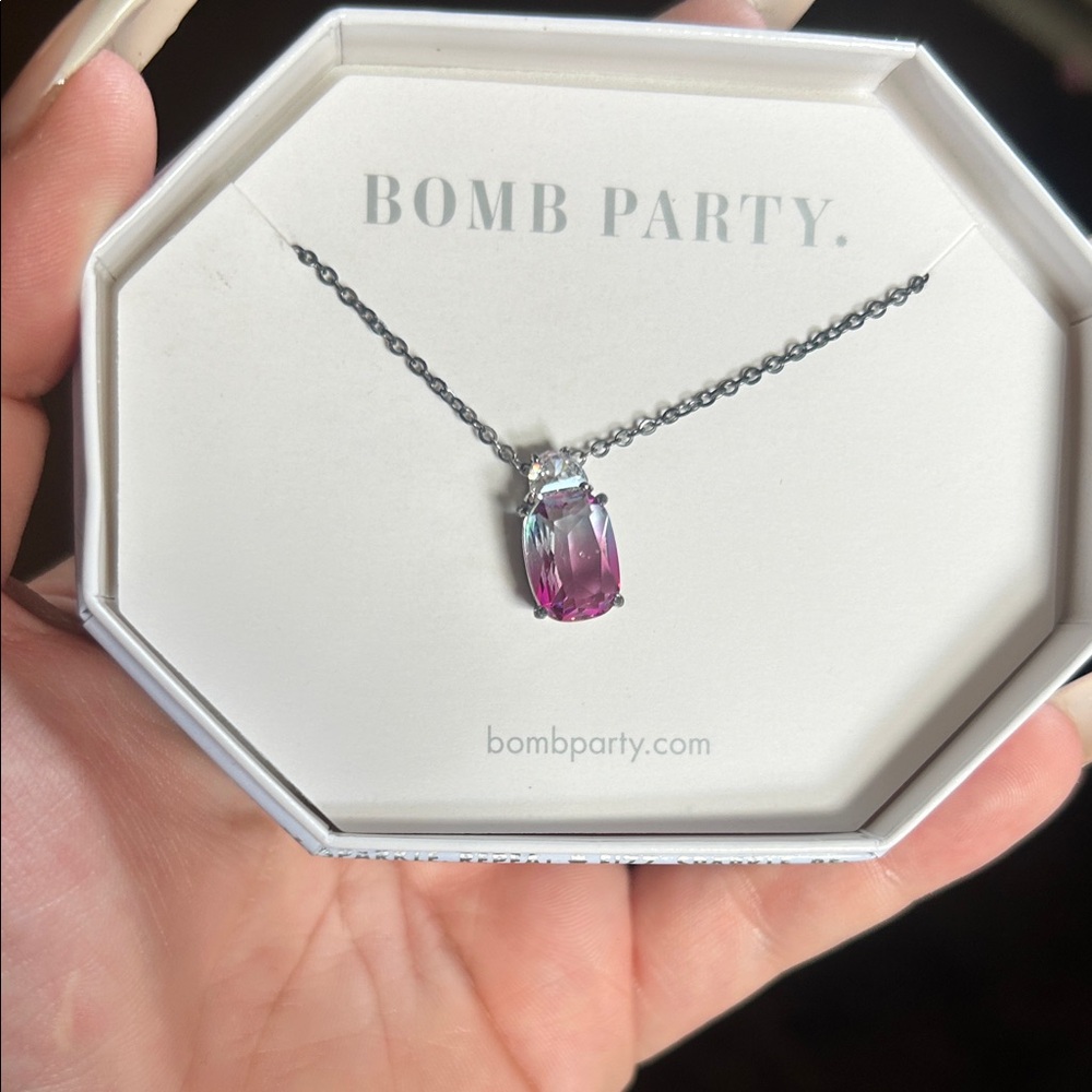 Pink and Blue Necklace